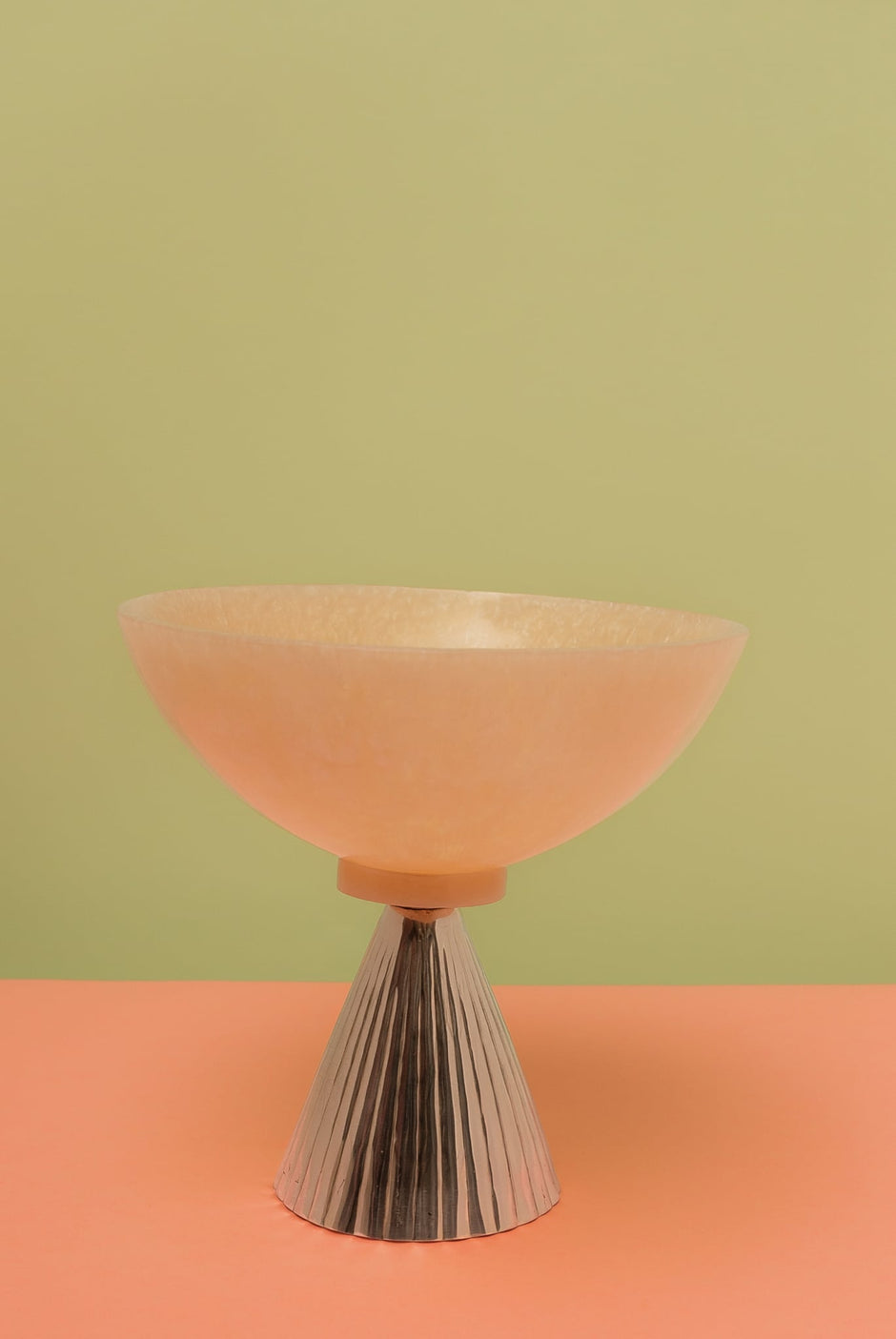 Resin Bowl with Stand — Silver Plated 9" Centrepiece