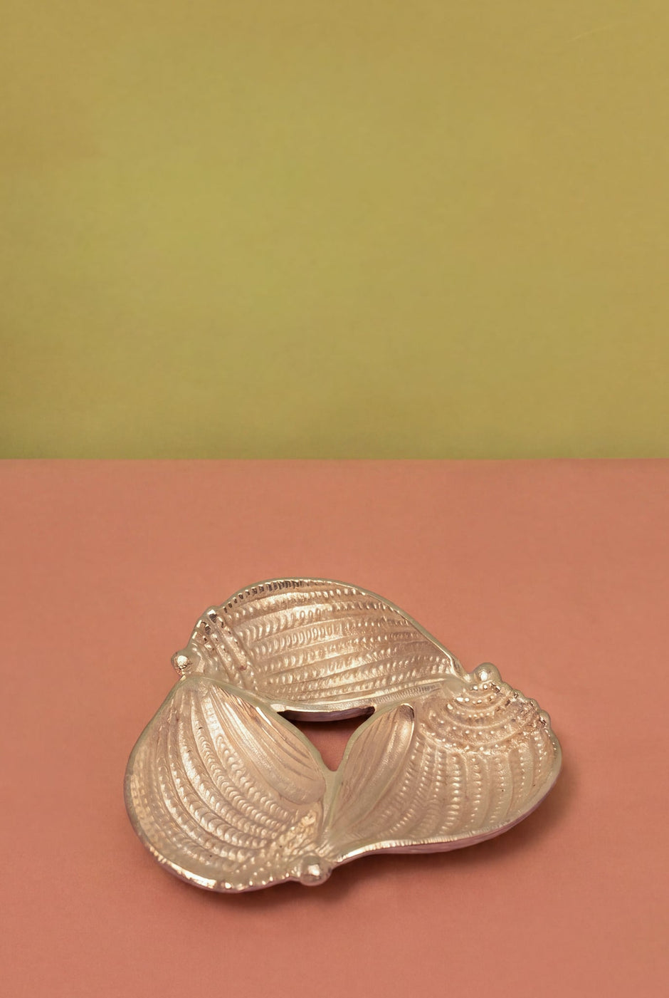 Silver Plated Leaf Plate — 8" Decorative Serving Plate