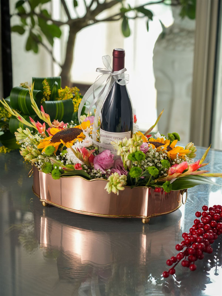 Rose Gold Lion Chiller Tub — 15 x 10.5