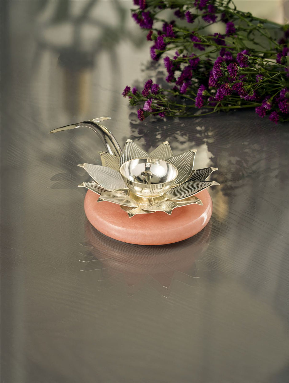Lotus Tealight Holder — Silver Plated 9