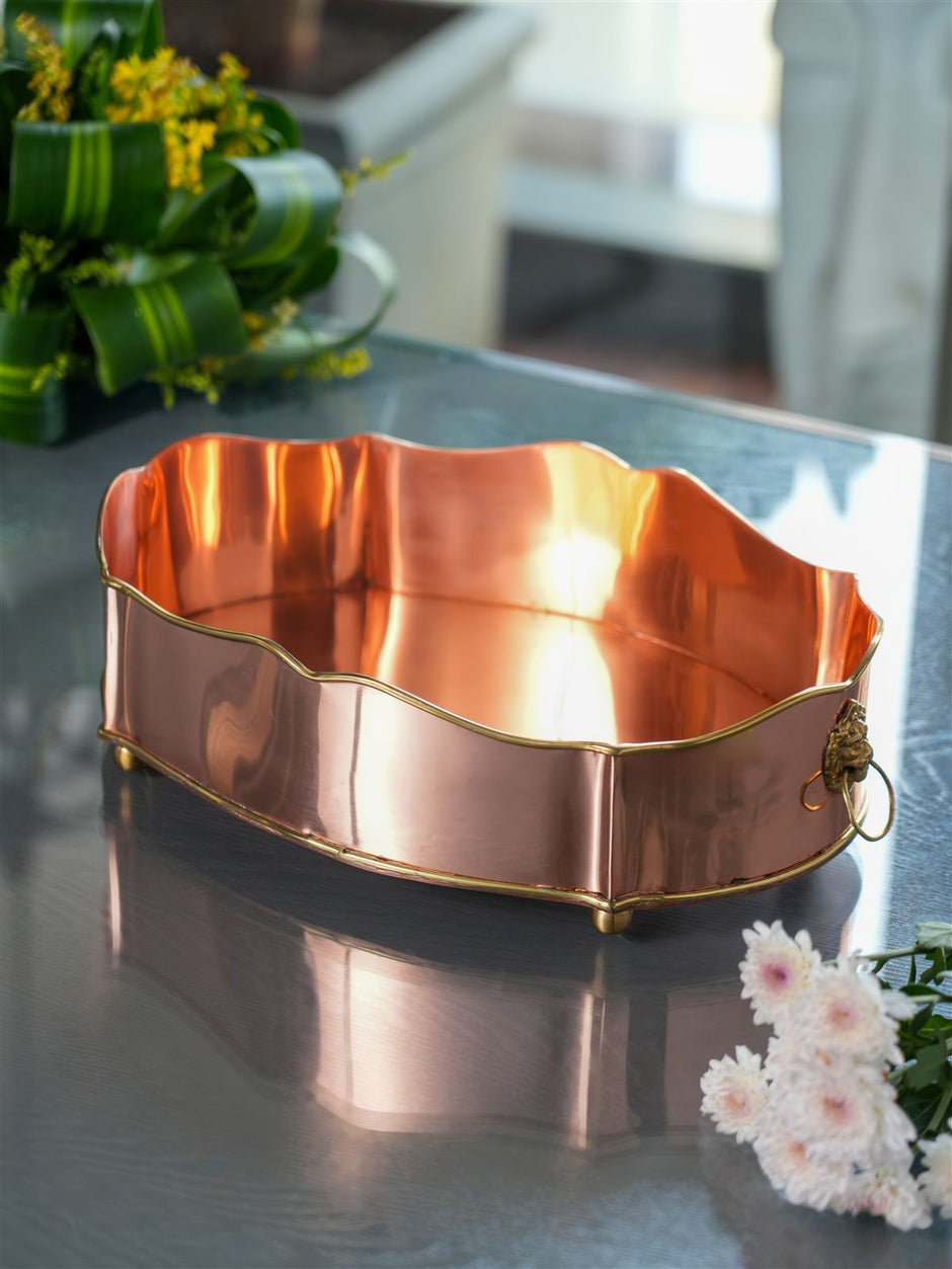 Rose Gold Lion Chiller Tub — 15 x 10.5