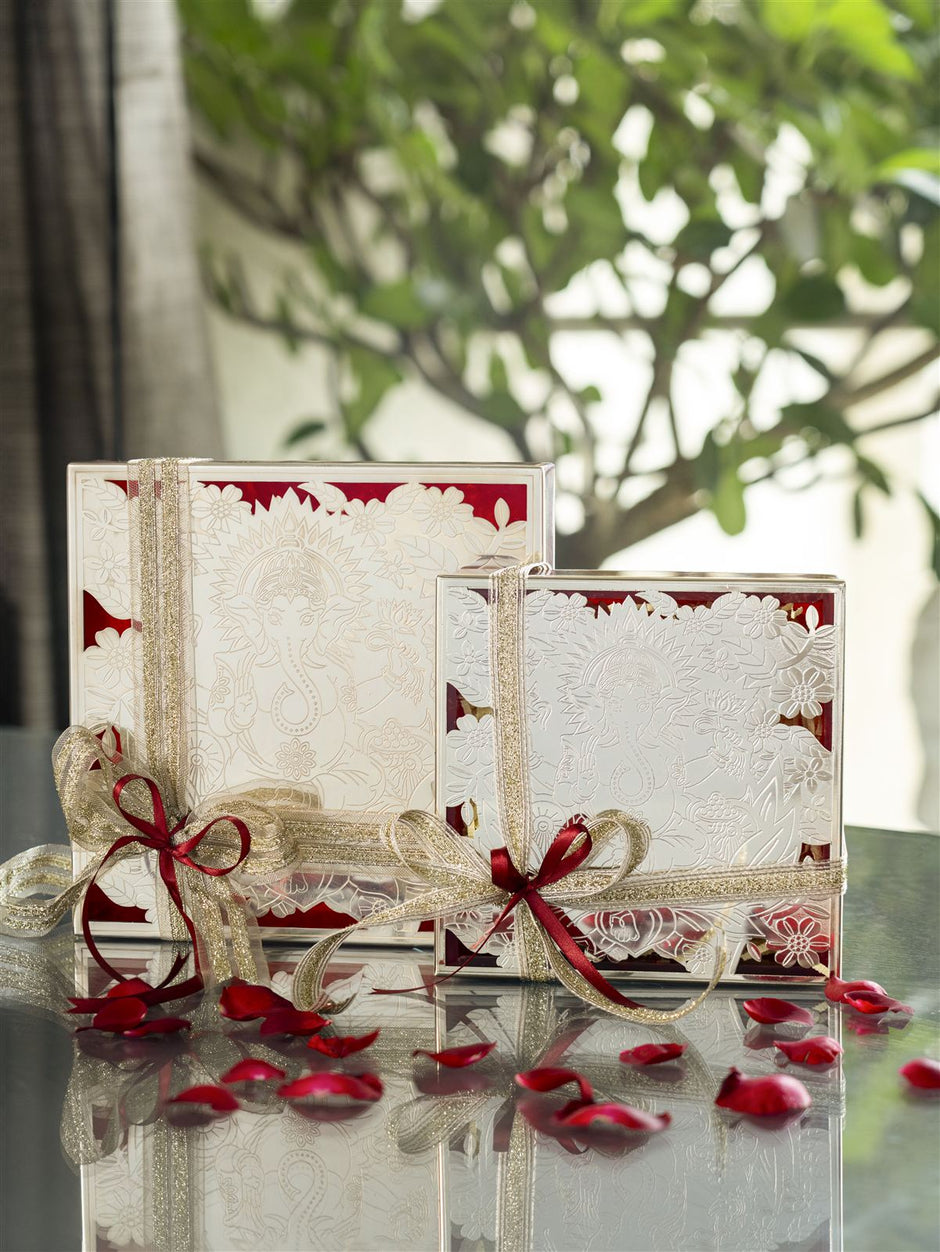 Ganesh Resin Box — Silver Plated 7 x 7