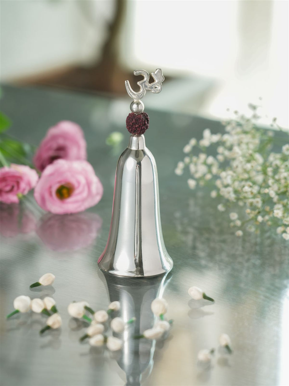 Om Bell — Silver Plated Puja Bell 6