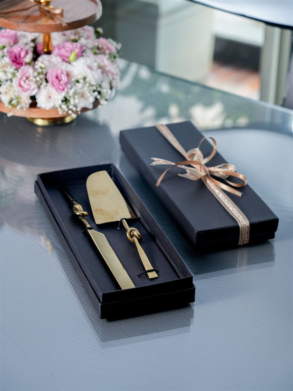 Knotted Knife & Server Set — 11 Decorative Serving