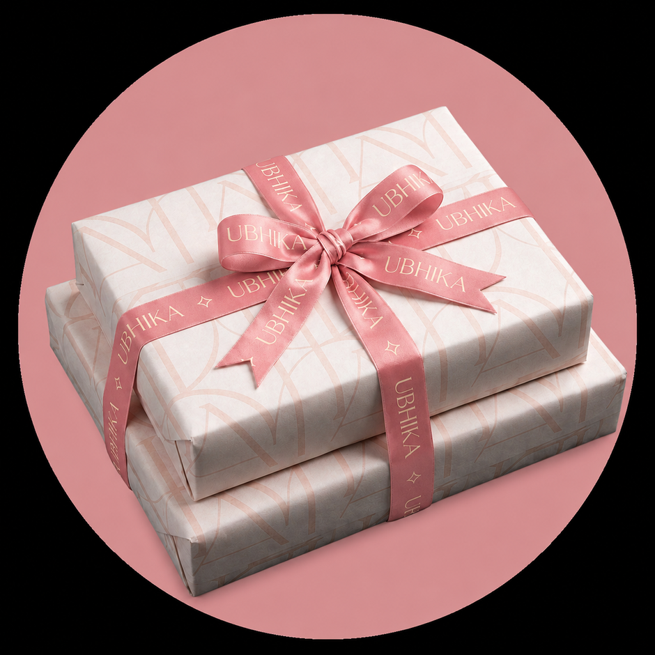 Gift wrapping with Ubhika ribbon