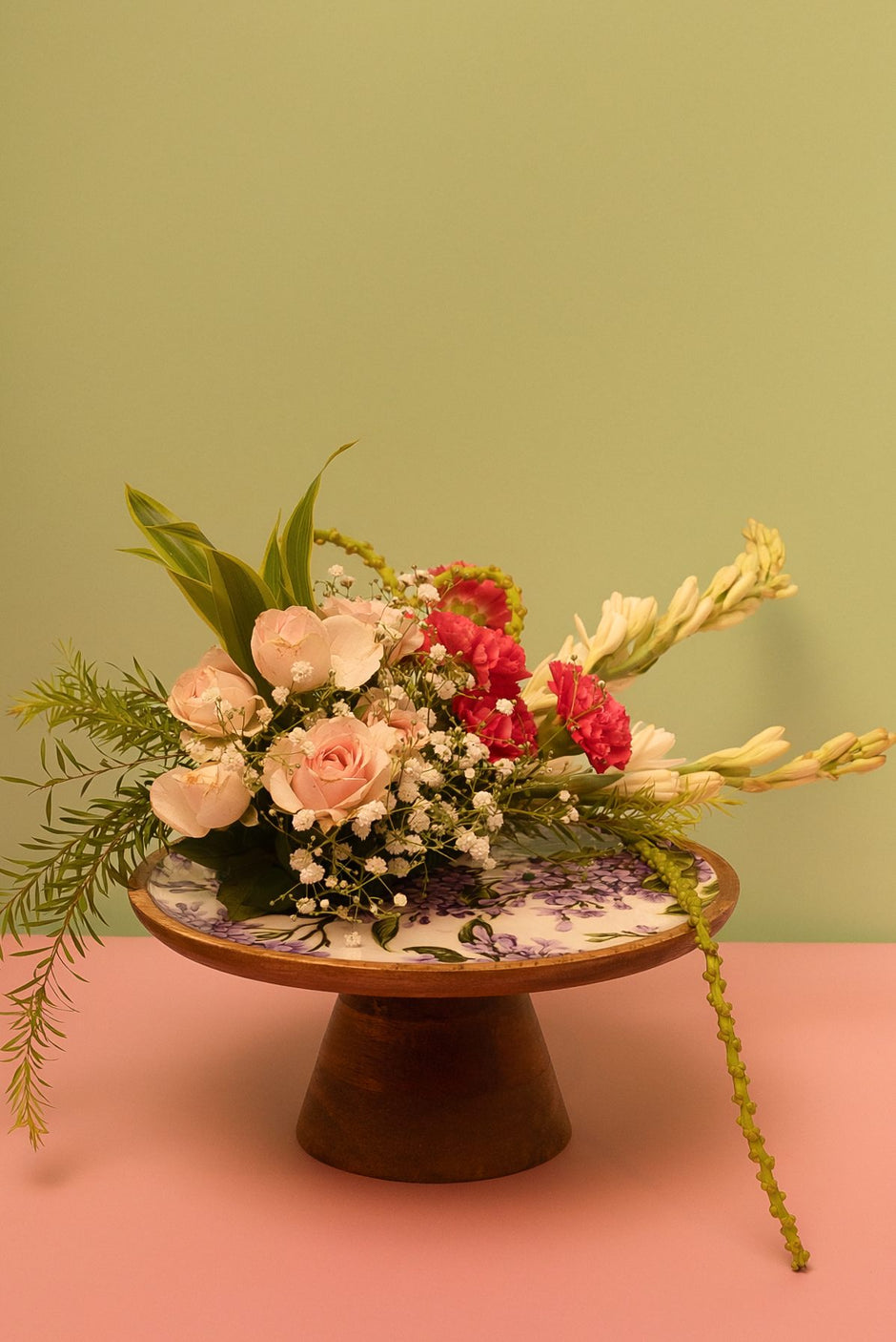 Wooden Cake Stand — 11" Diameter 5" Height