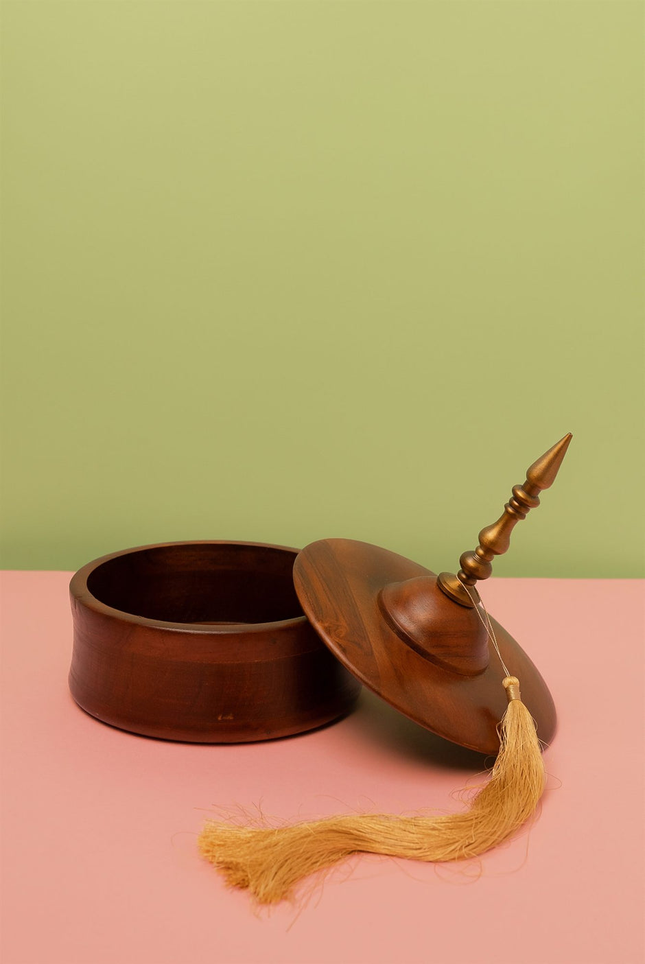 Wooden Pagoda Box — 8" Handcrafted Keepsake