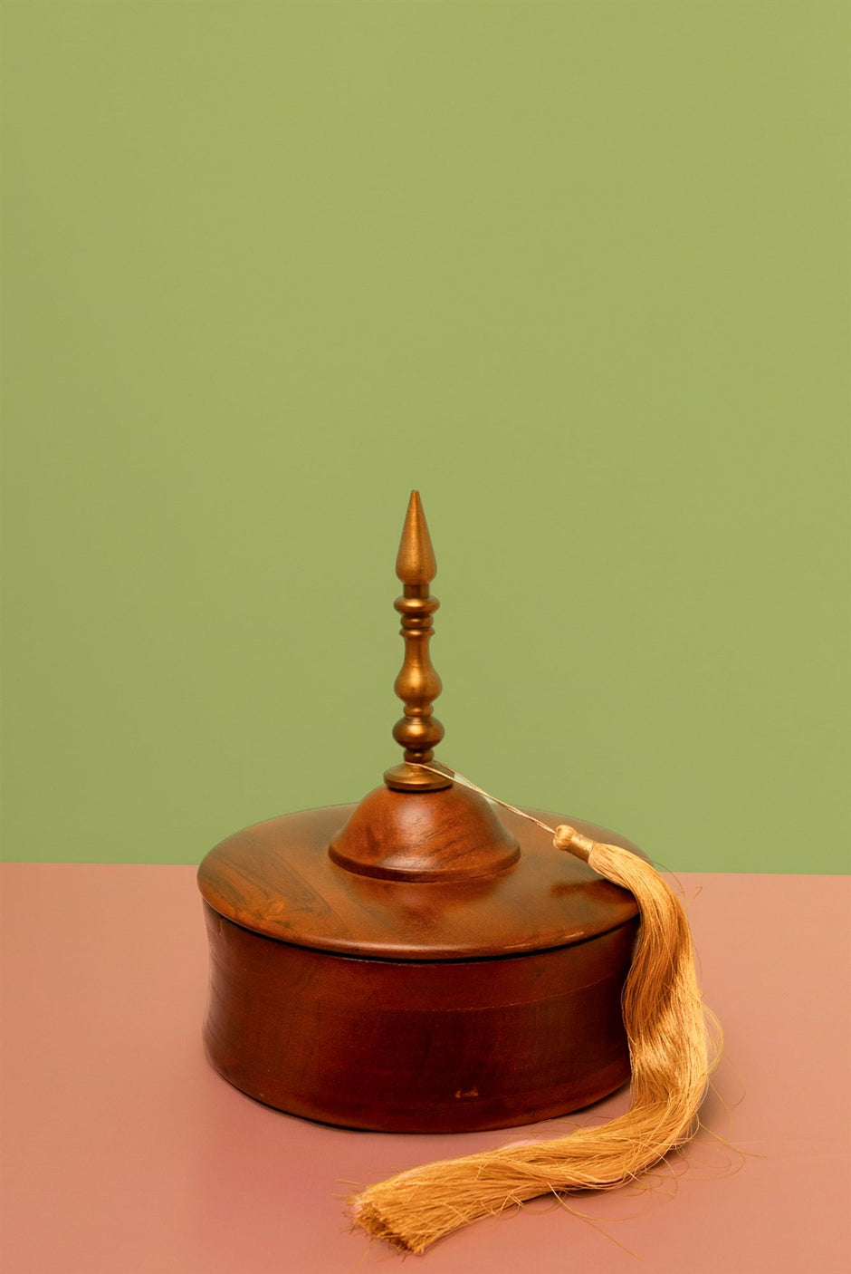 Wooden Pagoda Box — 8" Handcrafted Keepsake